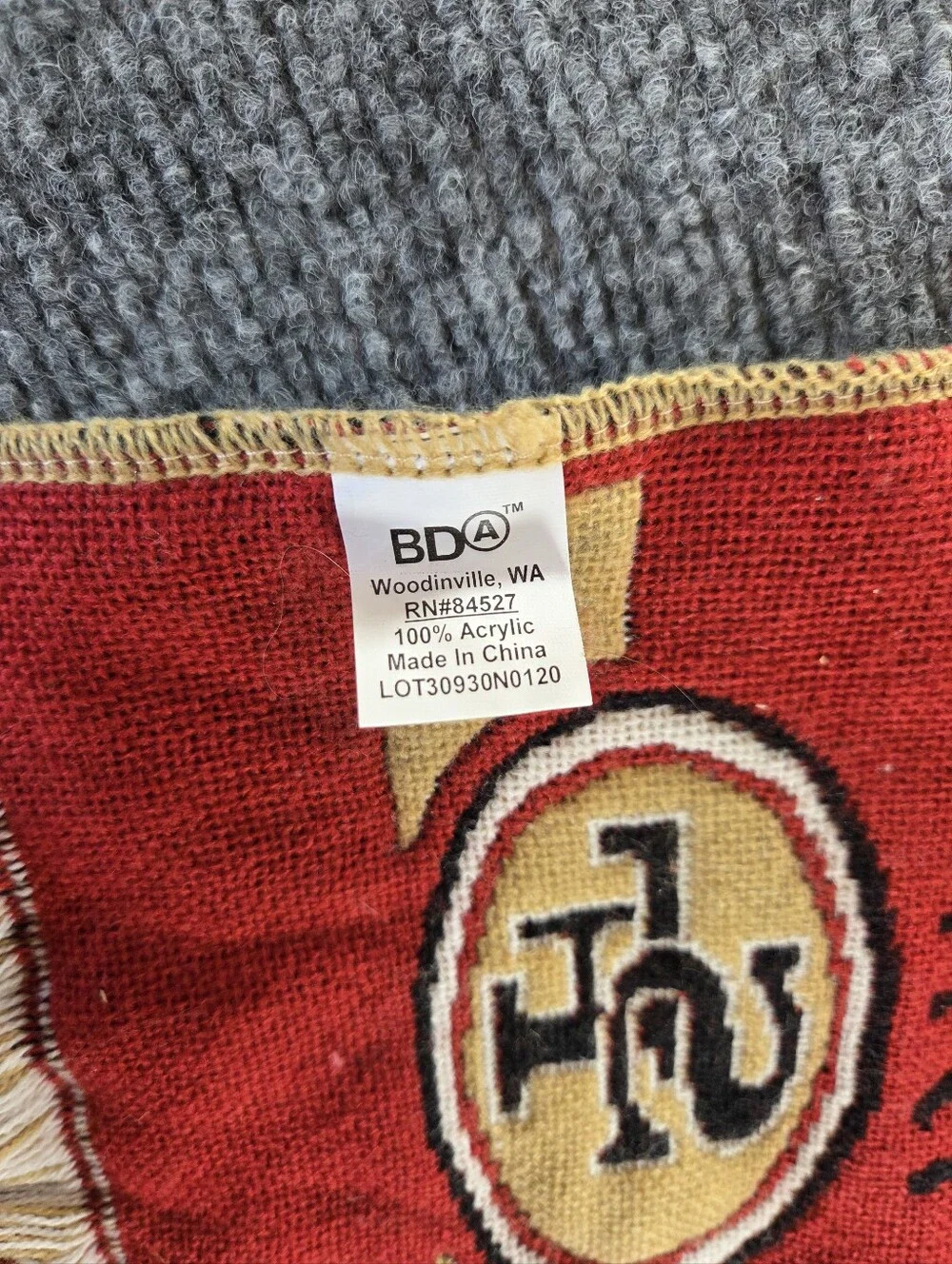 San Francisco 49ers 1977–2013 Farewell Candlestick Scarf